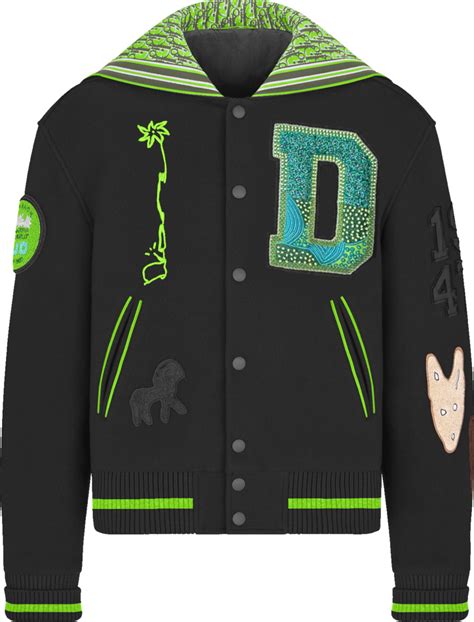 dior cactus jack varsity jacket